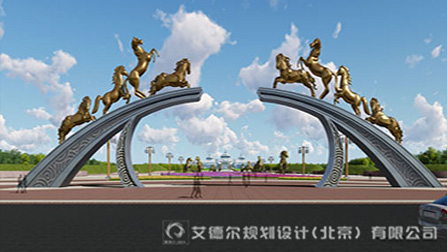 内蒙古广场景观设计-内蒙古70周年大庆主会场