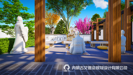 校园环境景观设计_乌兰浩特一中